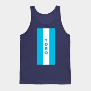 Yoro City in Honduras Flag Colors Vertical Tank Top